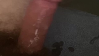 Dick Covered in Cum After Jacking Off