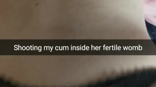 Cumming into tight 18-years old teen pussy~ Bareback Snapchat
