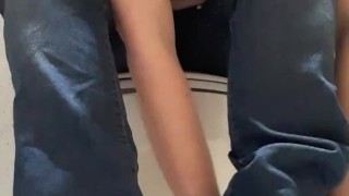 Getting naked for public piss 