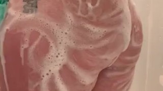 Soapy Shower - Masturbating 