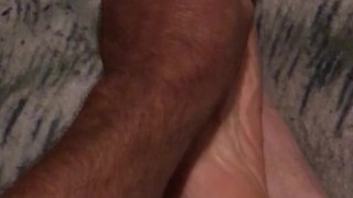 Erotic foot rub for myself