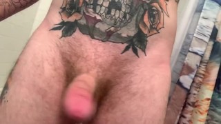 Swinging my flaccid cock around