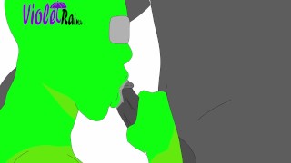 Among us Hentai Sucking a Black dick Loop