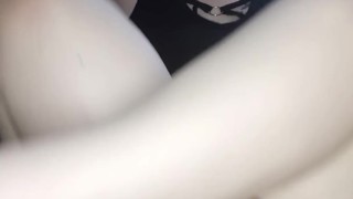 Kitten plays with new dildo
