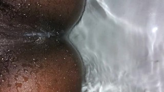 Wet pussy in the tub