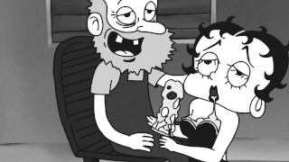 Betty Boop deepthroat old man