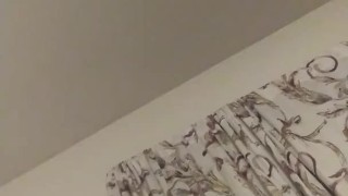 After BBW'S shower, dildo masturbation