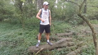 POLISH SCALLY Pissing Smoking Jerking Off Outdoor