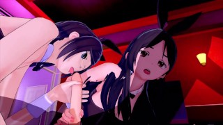 BUNNY GIRL TO ARU MAJUTSU NO INDEX KONORI MII AND FUKIYOSE SEIRI 3D HENTAI