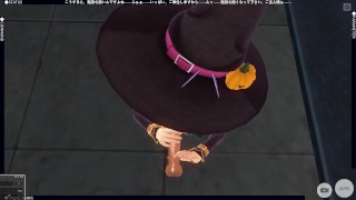 3D HENTAI POV Pumpkin girl jerking off your cock