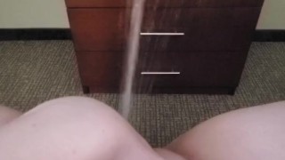 Pissing the TV, carpet, and bed.