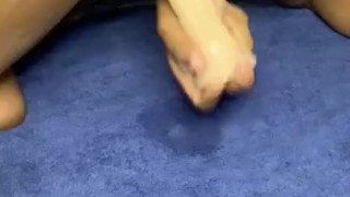 Watch my chocolate pussy grip my toy