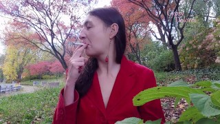 INHALE 48 Smoking & Nudity in Public by Gypsy Dolores/ Parc LaFontaine, Montreal