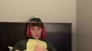 Onesie 19 year old solo jerk