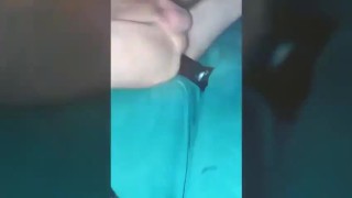 Sexy Shemale Stretch her Ass with Black Huge Dildo