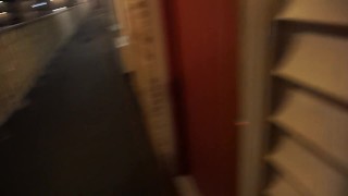 Put on a little peepshow for hubby at our hotel. A guy walked by halfway in but didn't notice.