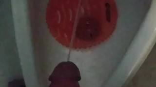Watch me piss in a dark public restroom