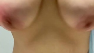 Bbw milf squeezes, grabs and bounces big tits