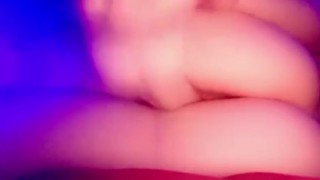 Laying on my side while I fuck myself 