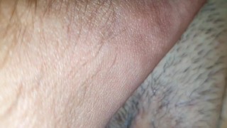 went camping and had sex in the tent covering the pussy with sperm