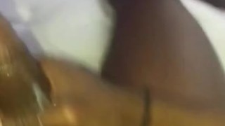 Black man makes huge cum load while moaning 