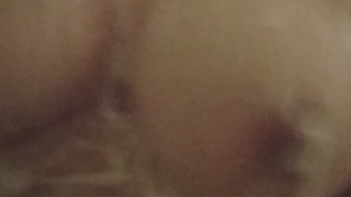 Young Filipinababe Big Tits Quick bath time body worship