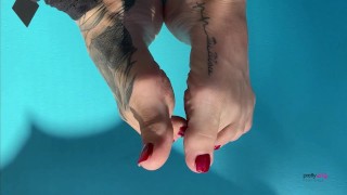Sweaty Small Feet Foot Play On Yoga Mat Preview