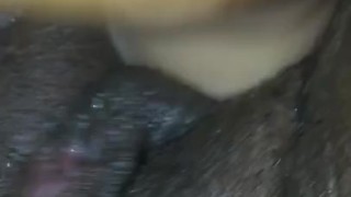 Using dildo on gf wet pussy 