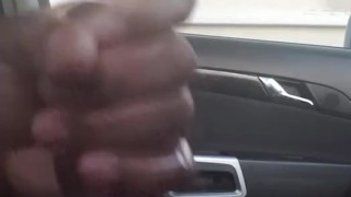 Master bating in the car in the drive way