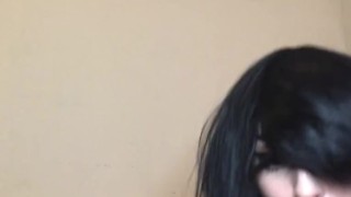 Sexy ass emo babe tease