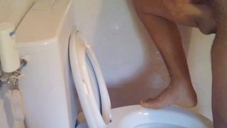 Stand up ROCK HARD DICK cuming over my own feet