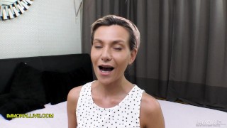 PRETTY & PETITE STEP MOTHER LEARNS ALL ABOUT THE ROMANS WAY OF HER LIFE FROM HER BIG COCK SON!