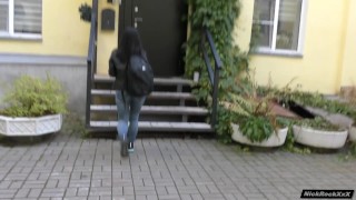 pickup in Russian ! Seduced Girl On The Street And Brought Her To His Home To Fuck
