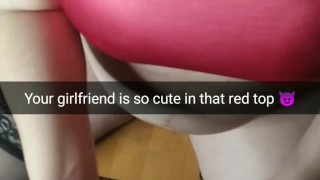 My girlfriend cheat me no-condom and bring home dripping huge creampie! [Roleplay snapchat story]
