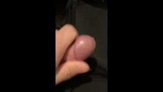 Cum on a black 34D bra