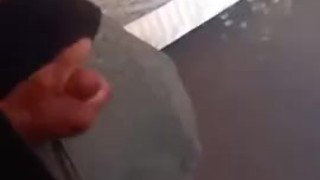 Daddy Cumming on Mirror before work