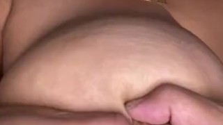 Fat Bitch Solo Play time nipple Juice