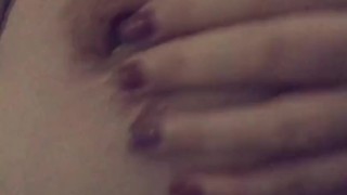 quick morning nipple and boob play