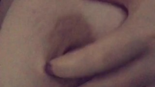 quick morning nipple and boob play