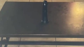 Ebony Onlyfans slut plays with new BIG black toy