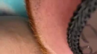 100 % Raw Video HPOV. My first triple cum shot orgasm all on wife's pussy that I lick up and swallow