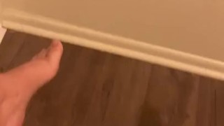 Secretly pissing while I touch myself 