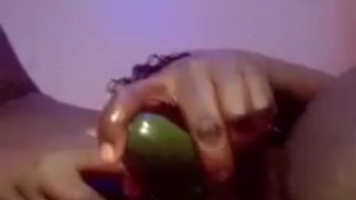BIGGEST CUCUMBER in TIGHT PUSSY
