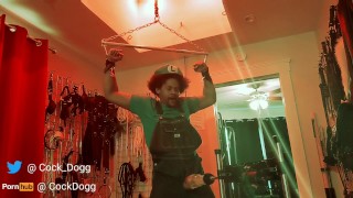 Luigi Drained by Fleshlight Machine