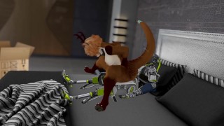 Otter Babe Orders Fuck Robot and gets Fucked Silly - Second Life Yiff