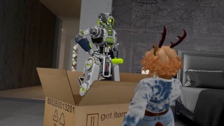 Otter Babe Orders Fuck Robot and gets Fucked Silly - Second Life Yiff