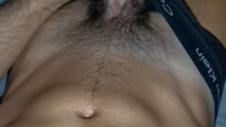 CALVIN KLEIN undie teen wakes up and jerks off in bed