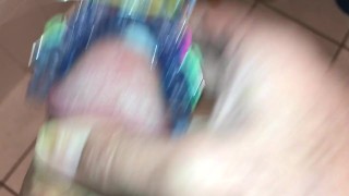 Cumming on my twinblock full of elastics and put it on my mouth