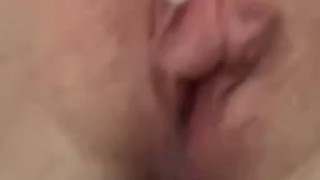 Masterbating with vibrator