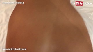 MyDirtyHobby - First porn casting ends with a huge cumshot for cute teen